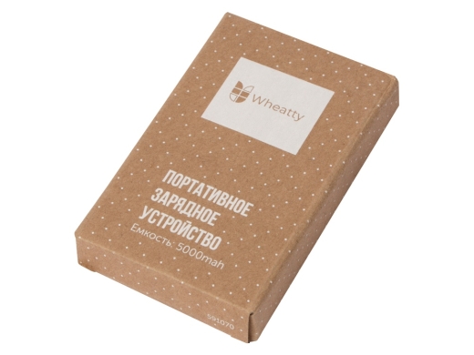 Изображение №10 | Внешний аккумулятор «Wheatty» из пшеничной соломы, 5000 mAh (бежевый)