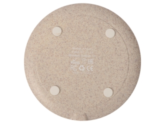 Изображение №5 | Беспроводное зарядное устройство «Wheatty» из пшеничной соломы, 5W (бежевый)