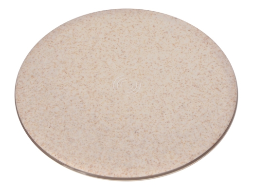 Изображение №1 | Беспроводное зарядное устройство «Wheatty» из пшеничной соломы, 5W (бежевый)