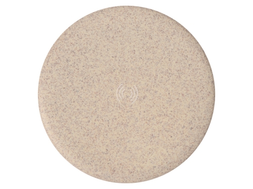 Изображение №4 | Беспроводное зарядное устройство «Wheatty» из пшеничной соломы, 5W (бежевый)