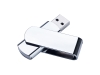 Изображение №1 | USB 2.0- флешка на 4 Гб глянцевая поворотная 4Gb (серебристый/глянец)