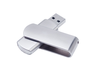 Изображение №1 | USB 3.0- флешка на 16 Гб глянцевая поворотная 16Gb (серебристый/матовый)