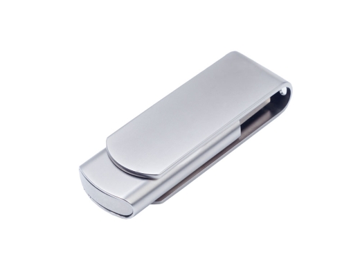 Изображение №2 | USB 3.0- флешка на 16 Гб глянцевая поворотная 16Gb (серебристый/матовый)