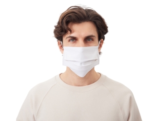 Изображение №2 | Маска для лица многоразовая из хлопка (белый)