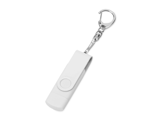 Изображение №1 | USB 3.0/micro USB/Type-C - флешка на 32 Гб 3-в-1 с поворотным механизмом 32Gb (белый)