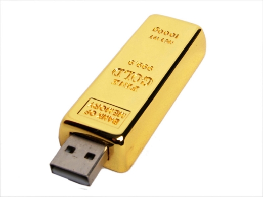 Изображение №1 | USB 3.0- флешка на 32 Гб в виде слитка золота 32Gb (золотистый)