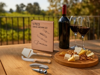 Изображение №9 | Подарочный набор для вина и сыра «Reze» (натуральный/серебристый)