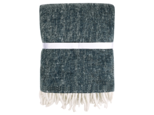 Изображение №5 | Плед «Warmy» с шерстью (темно-синий)