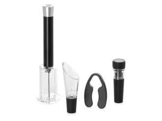 Изображение №2 | Набор аксессуаров для вина «Pinot Grigio» (черный/серебристый)