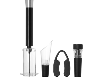 Изображение №3 | Набор аксессуаров для вина «Pinot Grigio» (черный/серебристый)