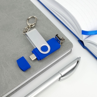 Изображение №7 | Флешка Trio Twist, синяя, 32 Гб