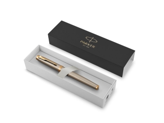 Изображение №5 | Ручка перьевая Parker «IM Metal Brushed Metal GT» (серебристый/золотистый)