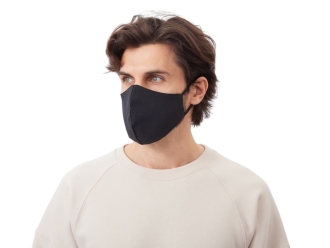 Изображение №2 | Маска для лица многоразовая из хлопка, анатомической формы (черный)