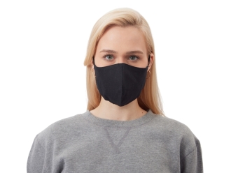 Изображение №3 | Маска для лица многоразовая из хлопка, анатомической формы (черный)