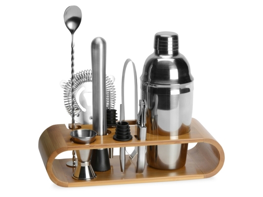 Изображение №1 | Набор для приготовления коктейлей «Bartender» (серебристый, светло-коричневый)