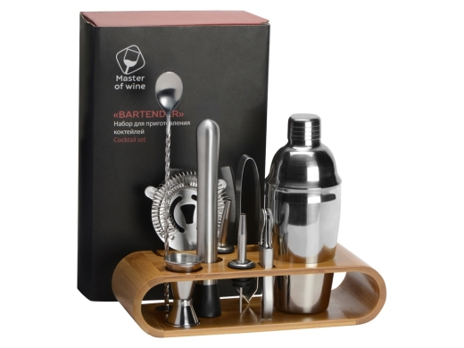 Изображение №11 | Набор для приготовления коктейлей «Bartender» (серебристый, светло-коричневый)