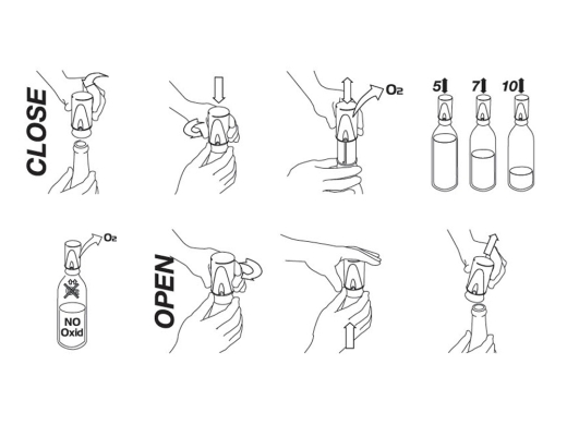 Изображение №6 | Вакуумный насос-пробка для вина «Vacuum» (серебристый)