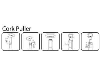 Изображение №10 | Откупориватель винных пробок Lamas (серебристый/серый)
