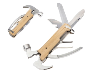 Изображение №1 | Мультиинструмент с молотком «Bro» (серебристый/натуральный)