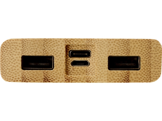 Изображение №6 | Внешний беспроводной аккумулятор из бамбука «Bamboo Air», 10000 mAh (натуральный)