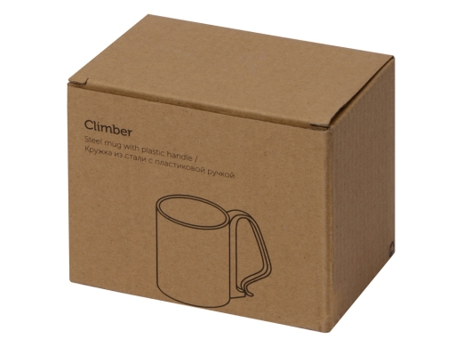 Изображение №5 | Стальная кружка с двойными стенками «Climber» (серебристый/белый)