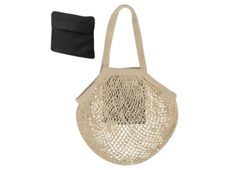 Изображение №1 | Сумка-авоська для шопинга «Mesh» хлопковая (натуральный/черный)