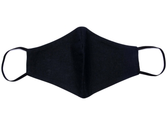 Изображение №5 | Маска для лица многоразовая из хлопка, анатомической формы без шва (черный)