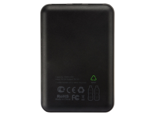 Изображение №4 | Внешний аккумулятор из rPET «Reborn», 5000 mAh (серый)