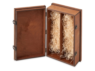 Изображение №1 | Подарочная коробка для двух бутылок «Cotes de Toul» (коричневый)