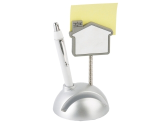 Изображение №1 | Подставка для визиток «Домик» (серебристый/белый)