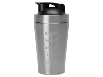 Изображение №5 | Спортивный шейкер из нержавеющей стали «Top Up» (серебристый, черный)