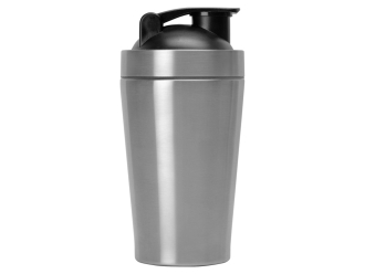 Изображение №6 | Спортивный шейкер из нержавеющей стали «Top Up» (серебристый, черный)