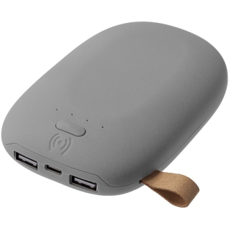 Изображение №1 | Аккумулятор с беспроводной зарядкой Pebble Wireless 9000 мАч, серый