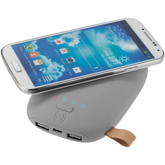 Изображение №5 | Аккумулятор с беспроводной зарядкой Pebble Wireless 9000 мАч, серый