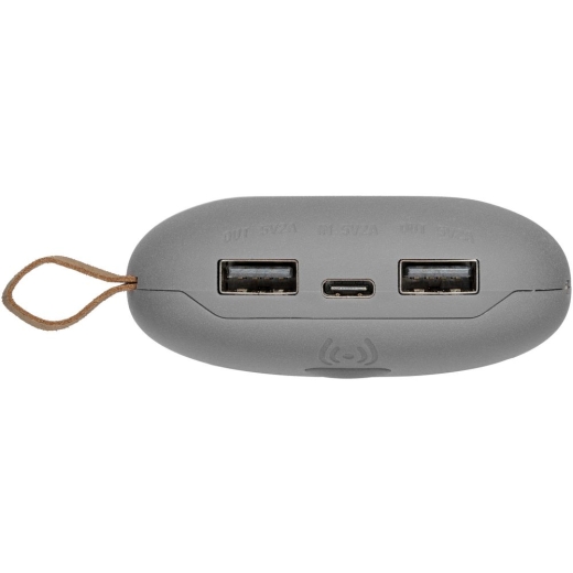 Изображение №4 | Аккумулятор с беспроводной зарядкой Pebble Wireless 9000 мАч, серый