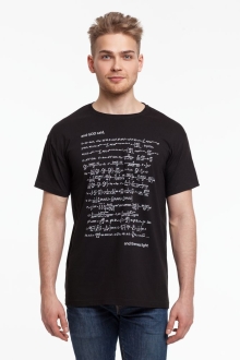 Изображение №1 | Футболка мужская «Да будет свет», со светящимся принтом, размер S