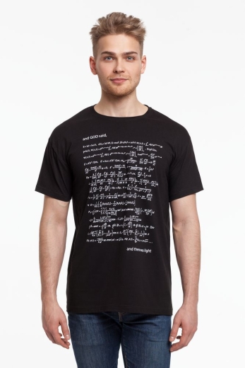 Изображение №1 | Футболка мужская «Да будет свет», со светящимся принтом, размер S