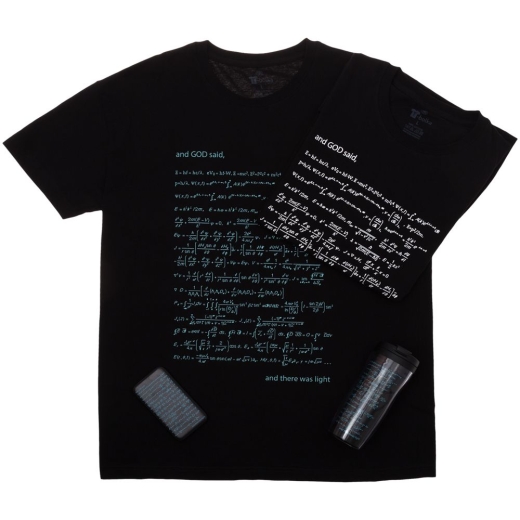 Изображение №4 | Футболка мужская «Да будет свет», со светящимся принтом, размер S