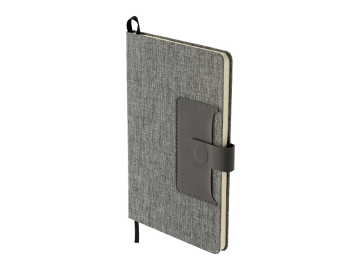 Изображение №2 | Блокнот «Clap» с отделением для визиток и магнитным клапаном (серый меланж)