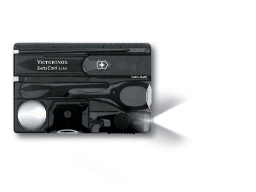 Изображение №1 | Швейцарская карточка «SwissCard Lite», 13 функций (полупрозрачный черный)