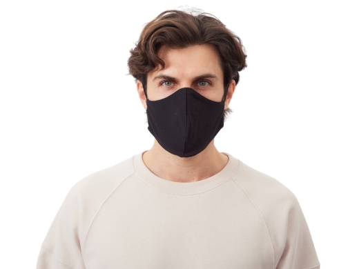 Изображение №2 | Маска для лица многоразовая с фиксаторами (черный)