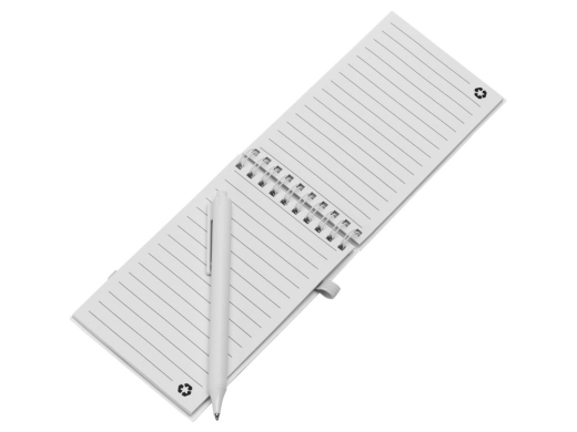 Изображение №3 | Антибактериальный набор с блокнотом и стаканом «Safe work» (белый)