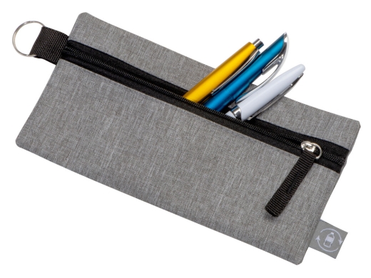 Изображение №2 | Пенал «Holder» из переработанного полиэстера RPET (серый/черный)