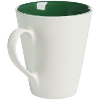 Изображение №2 | Кружка New Bell матовая, белая с зеленым