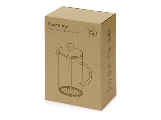 Изображение №5 | Френч-пресс с деревянной крышкой «Downtime» (прозрачный/натуральный)