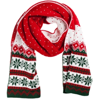 Изображение №3 | Шарф Happy View, красный с зеленым