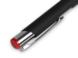 Изображение №3 | Ручка металлическая шариковая «Legend Mirror Gum» soft-touch (черный/красный)