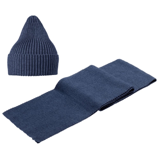 Изображение №4 | Шапка Stout, синий меланж