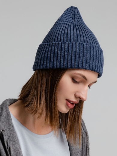 Изображение №7 | Шапка Stout, синий меланж