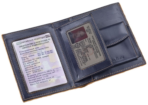 Изображение №5 | Обложка для автодокументов Palermo, синяя